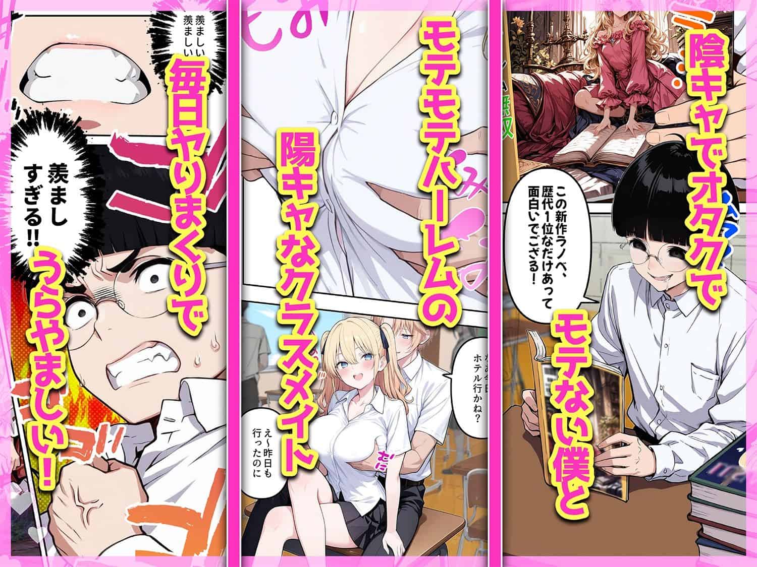 【陰キャヲタクであればあるほど！モテる世界で僕はヤリチンになりました】ももまろ@ のmomongaより読みやすい公式カット割り (No.2)